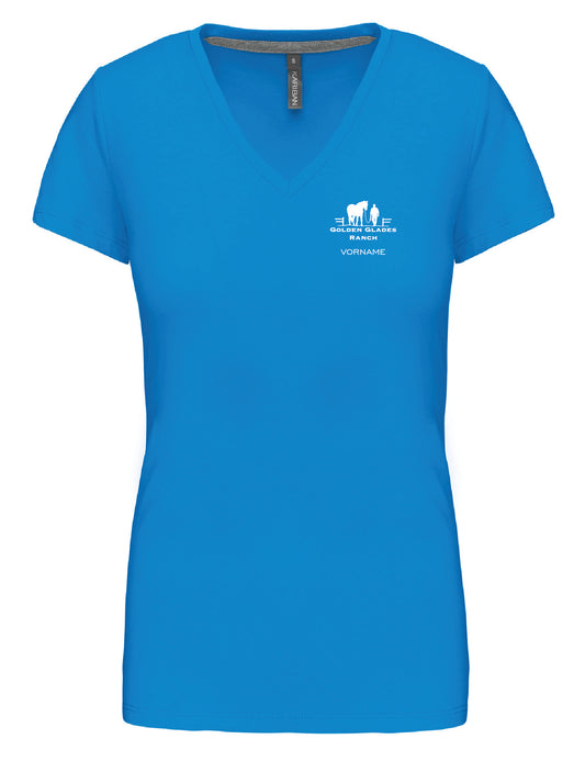 T-Shirt Damen V-Ausschnitt